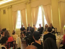 Savannah Guthrie, Eric Fellner, Renée Zellweger, Colin Firth, Sharon Maguire, Helen Fielding